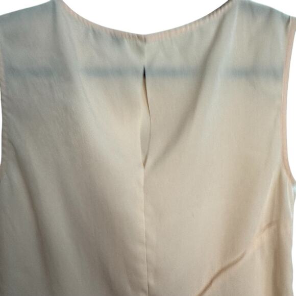 Reiss Islia Ladder-Trim Peach Blush Sleeveless Top - Picture 4 of 9